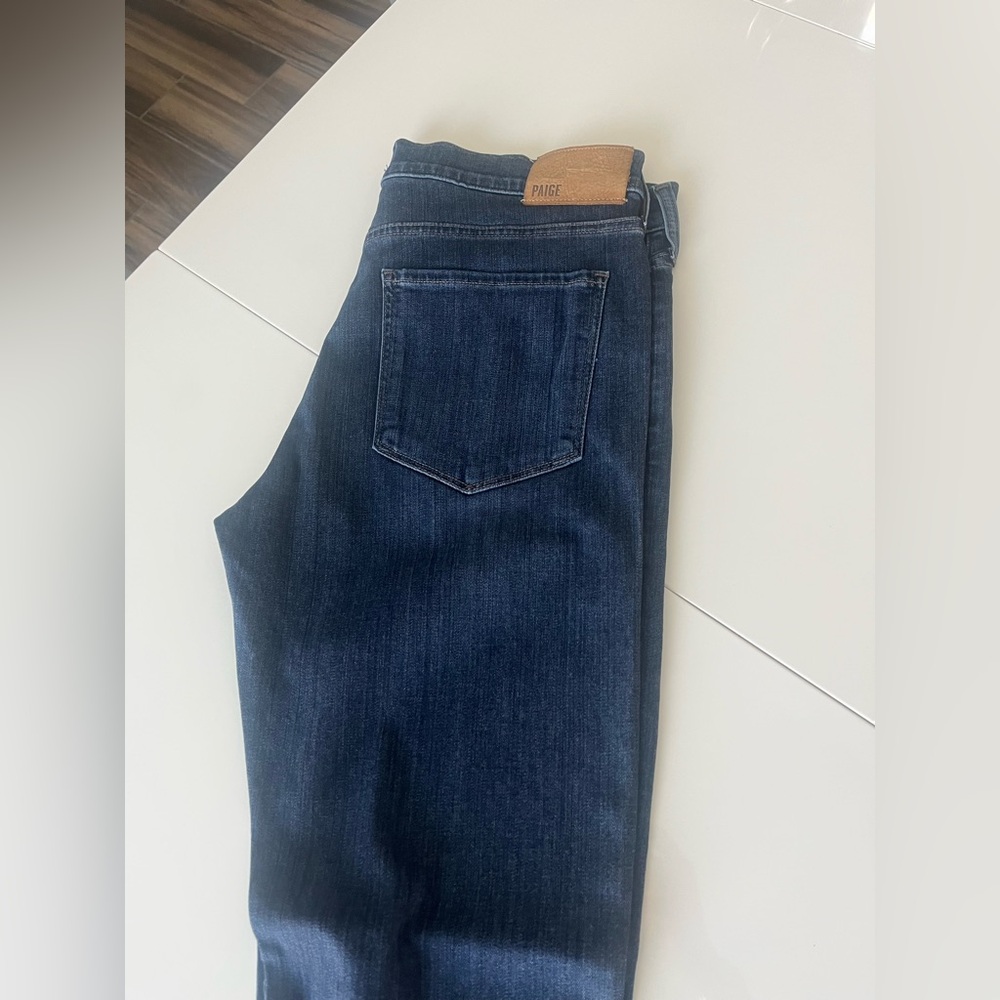 PAIGE Men's Dark Blue Slim Jeans - Picture 2 of 7
